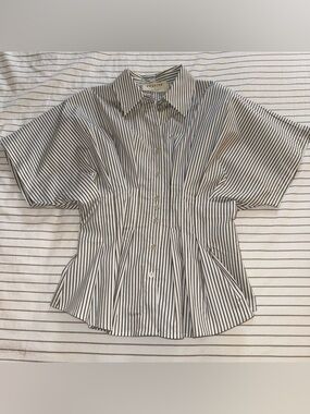 Anthropologie (Exquise) Stripe Button-Up Blouse